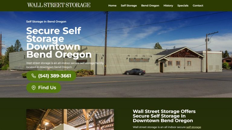 Website for Storage Units